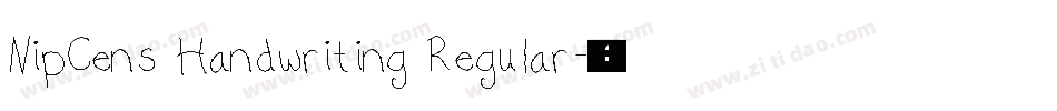 NipCens Handwriting Regular字体转换